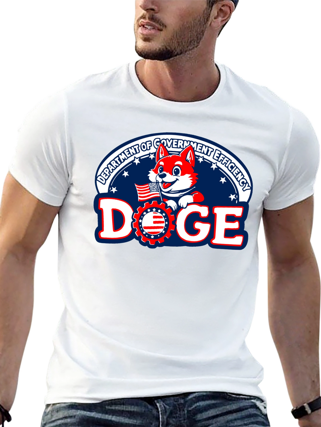 DOGE Department Government Efficiency Black T-Shirt