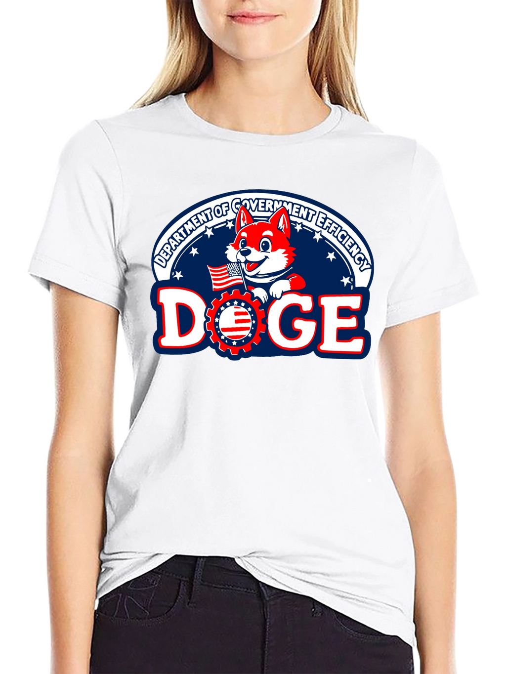 DOGE Department Government Efficiency Black T-Shirt
