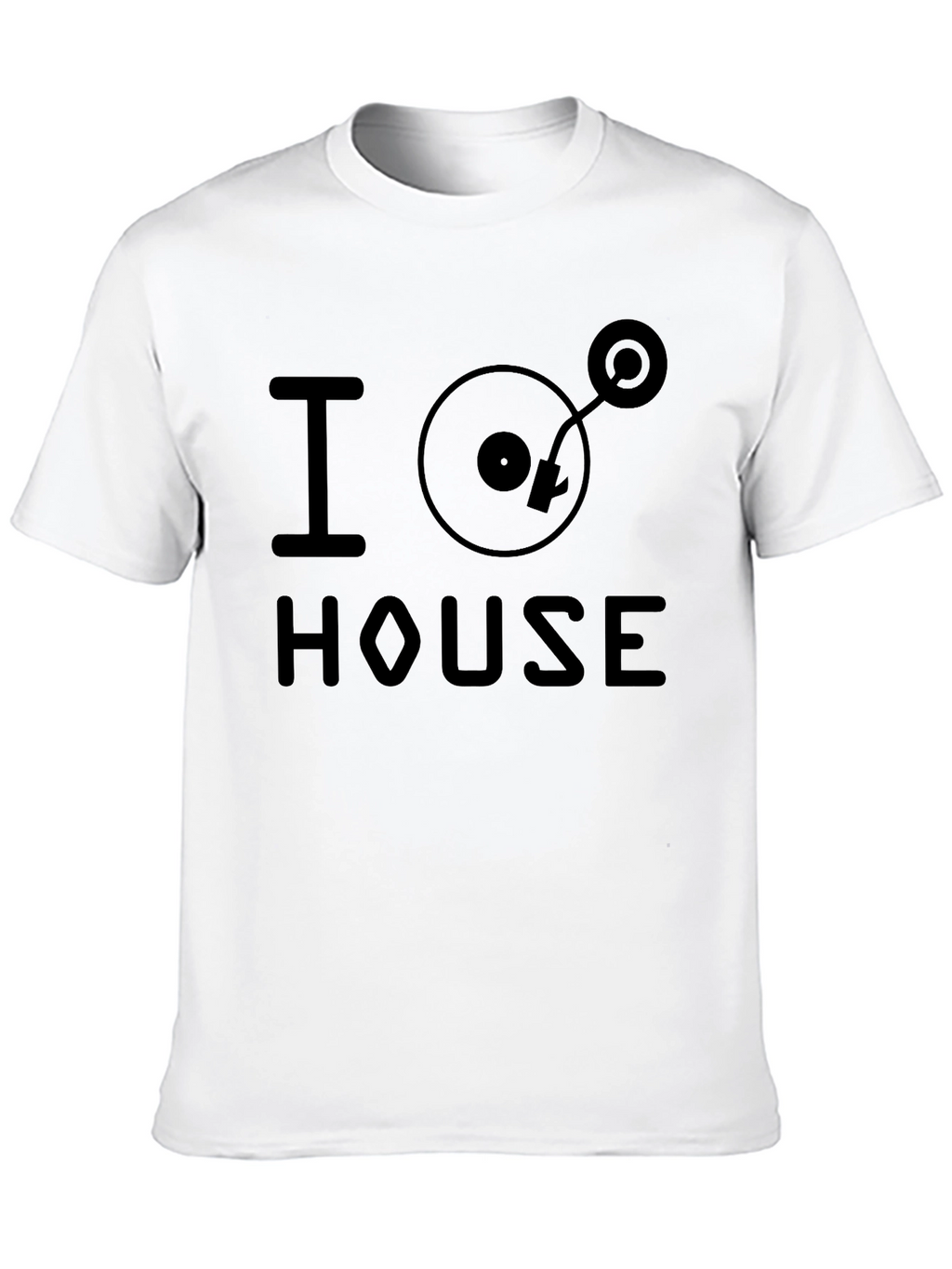 I Heart House Music Black Graphic T-Shirt