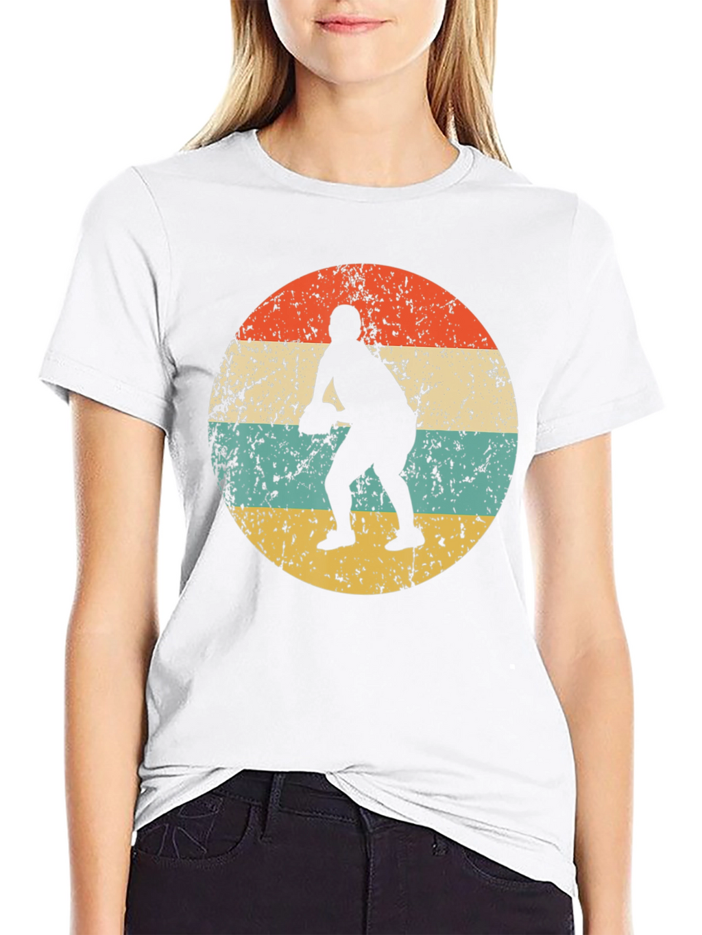 Retro Football Player Graphic Tee
