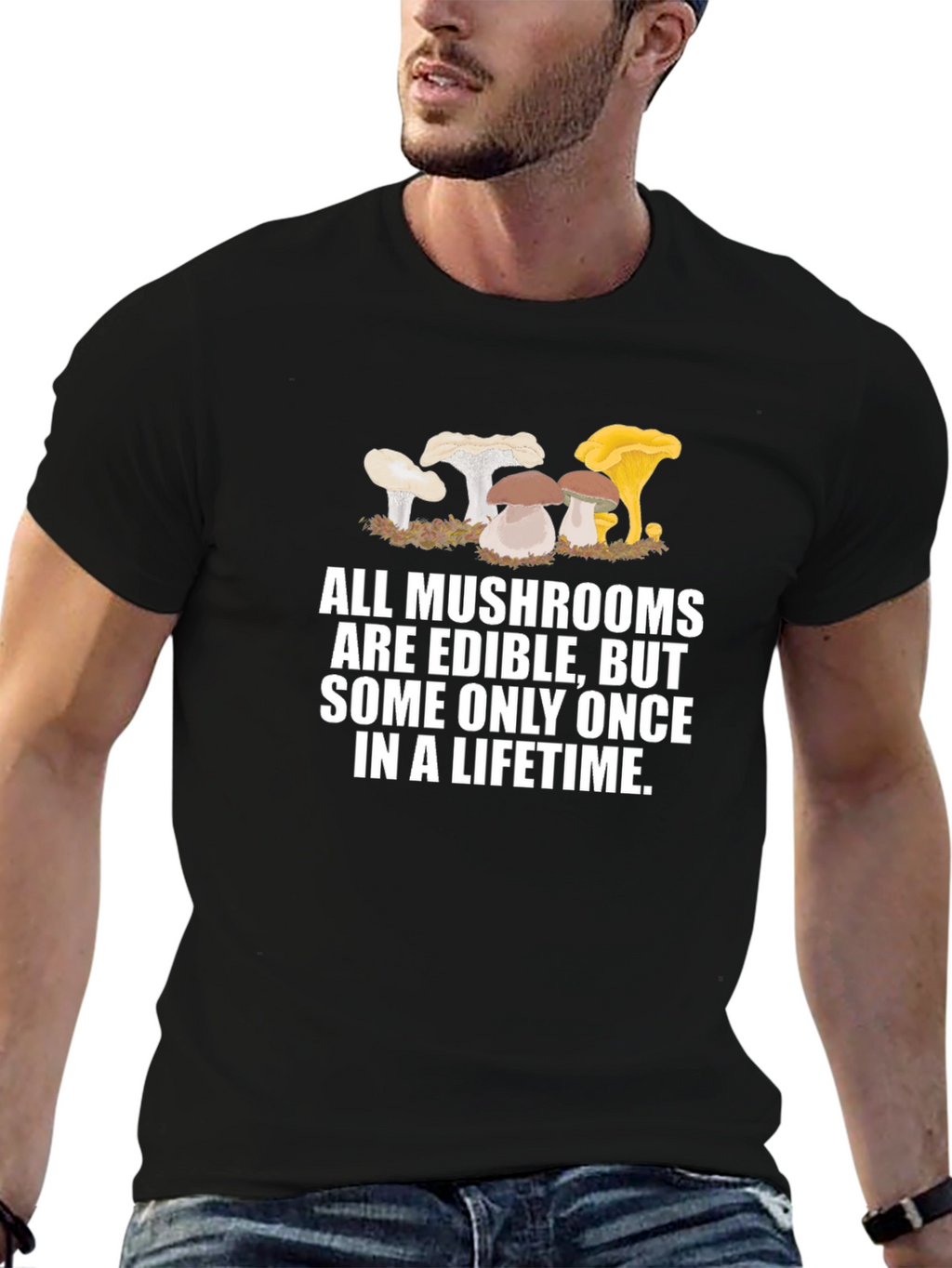 Edible Mushroom T-Shirt - Funny Graphic Tee