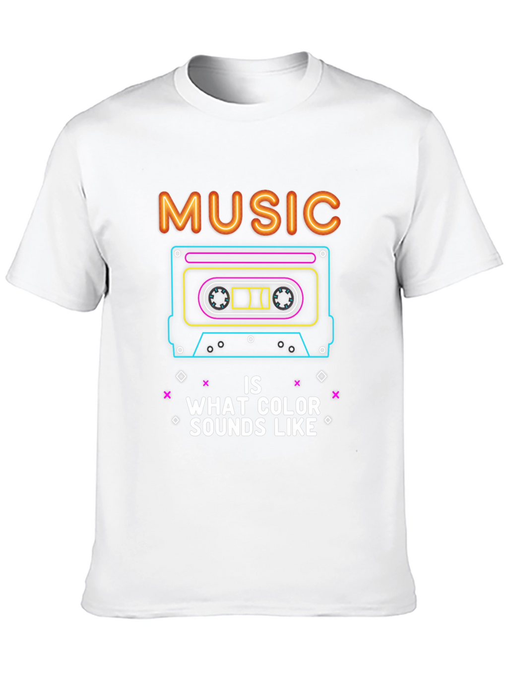 Retro Music Cassette Graphic T-Shirt