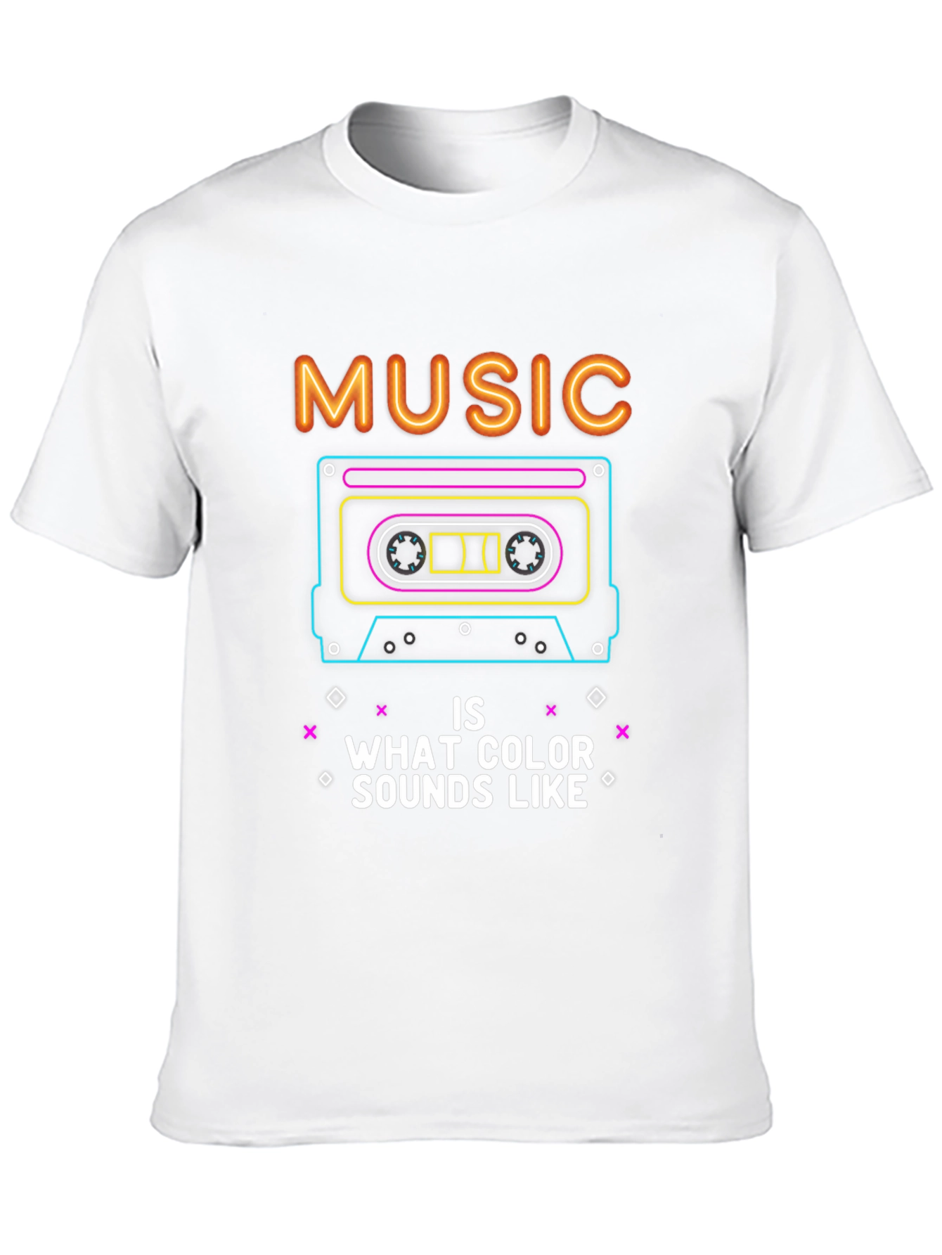 Retro Music Cassette Graphic T-Shirt