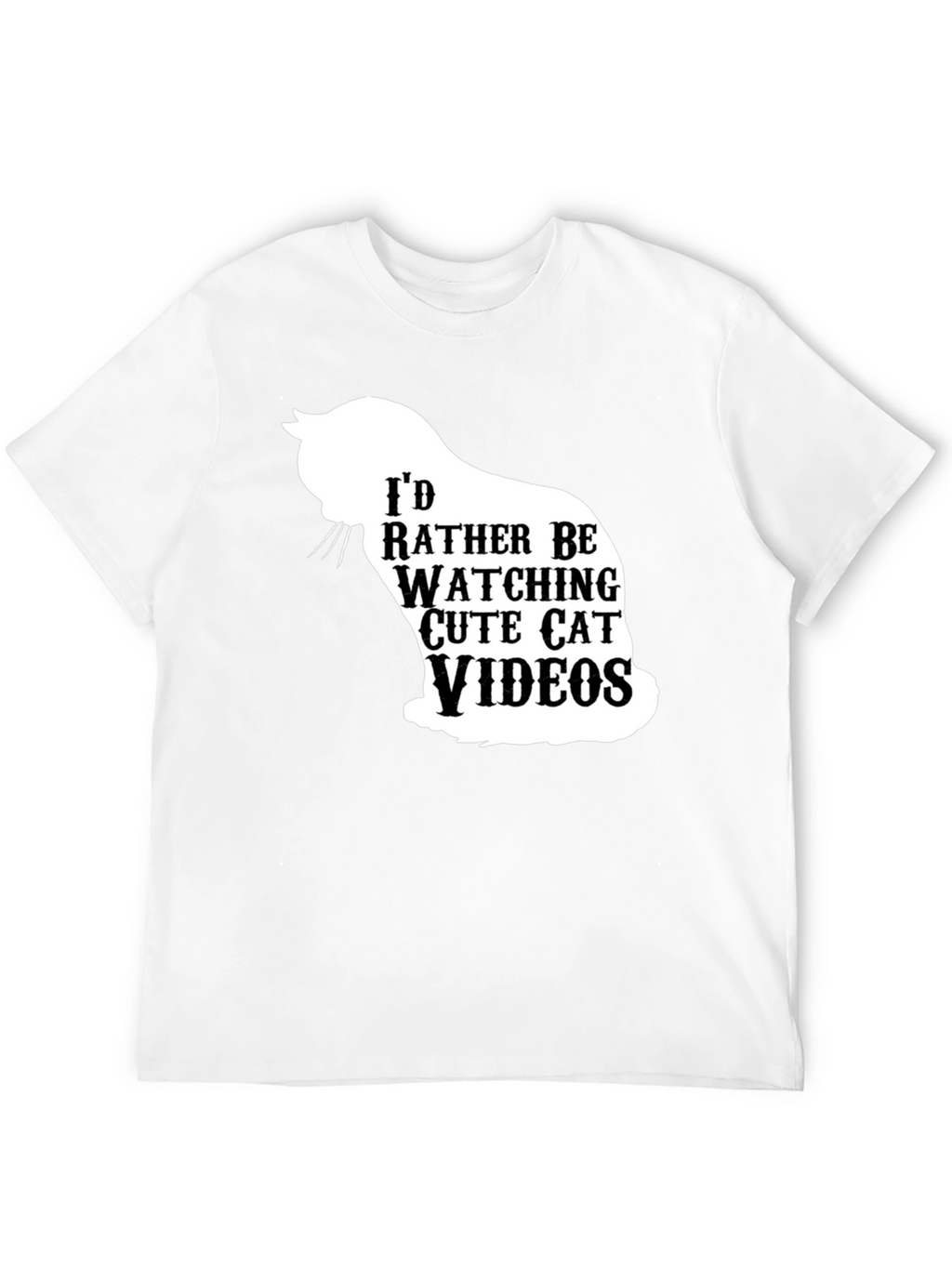 Cat Videos Graphic Tee - Soft Cotton Fun Design