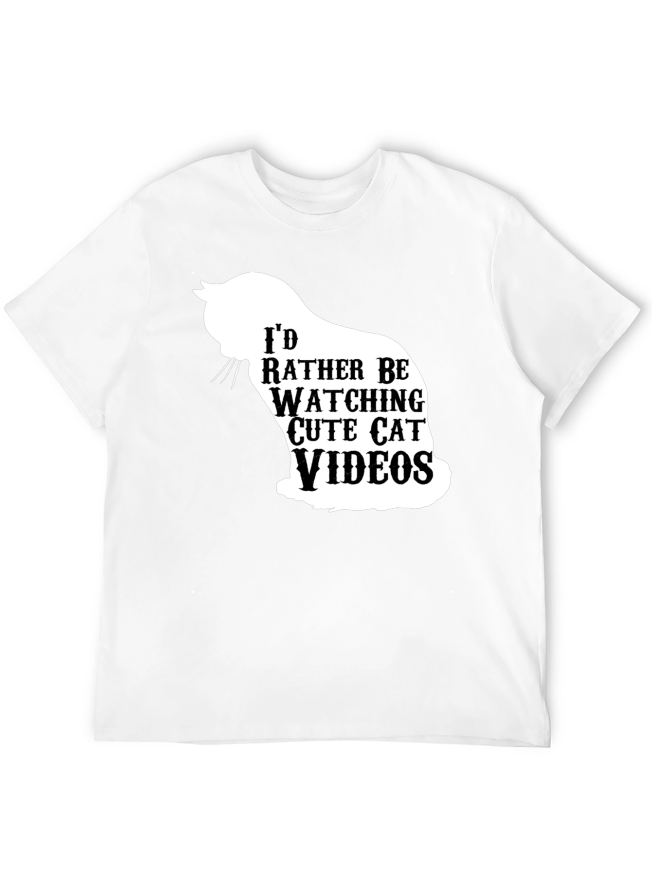 Cat Videos Graphic Tee - Soft Cotton Fun Design