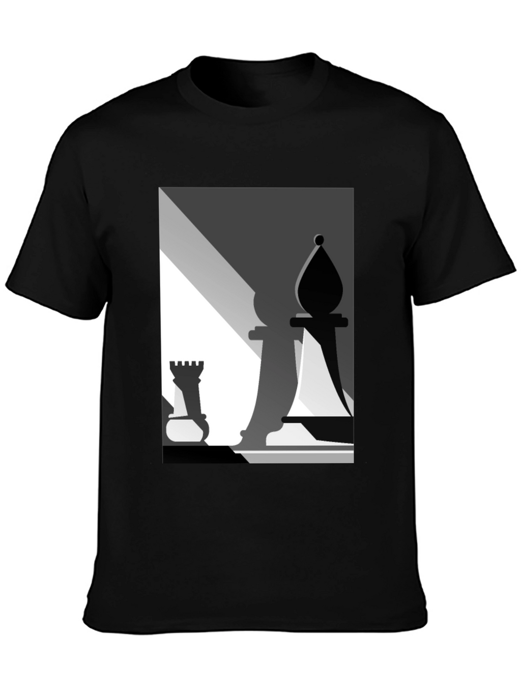 Chess Piece Graphic Tee - Modern Art Style T-Shirt