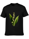 Lily of the Valley Graphic Tee - Botanical Design