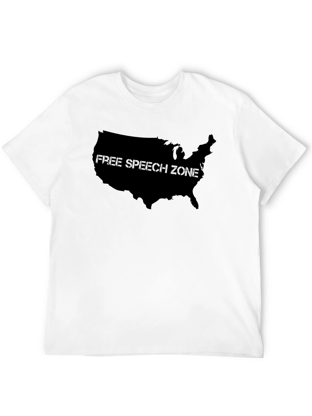 Free Speech Zone USA Map T-Shirt
