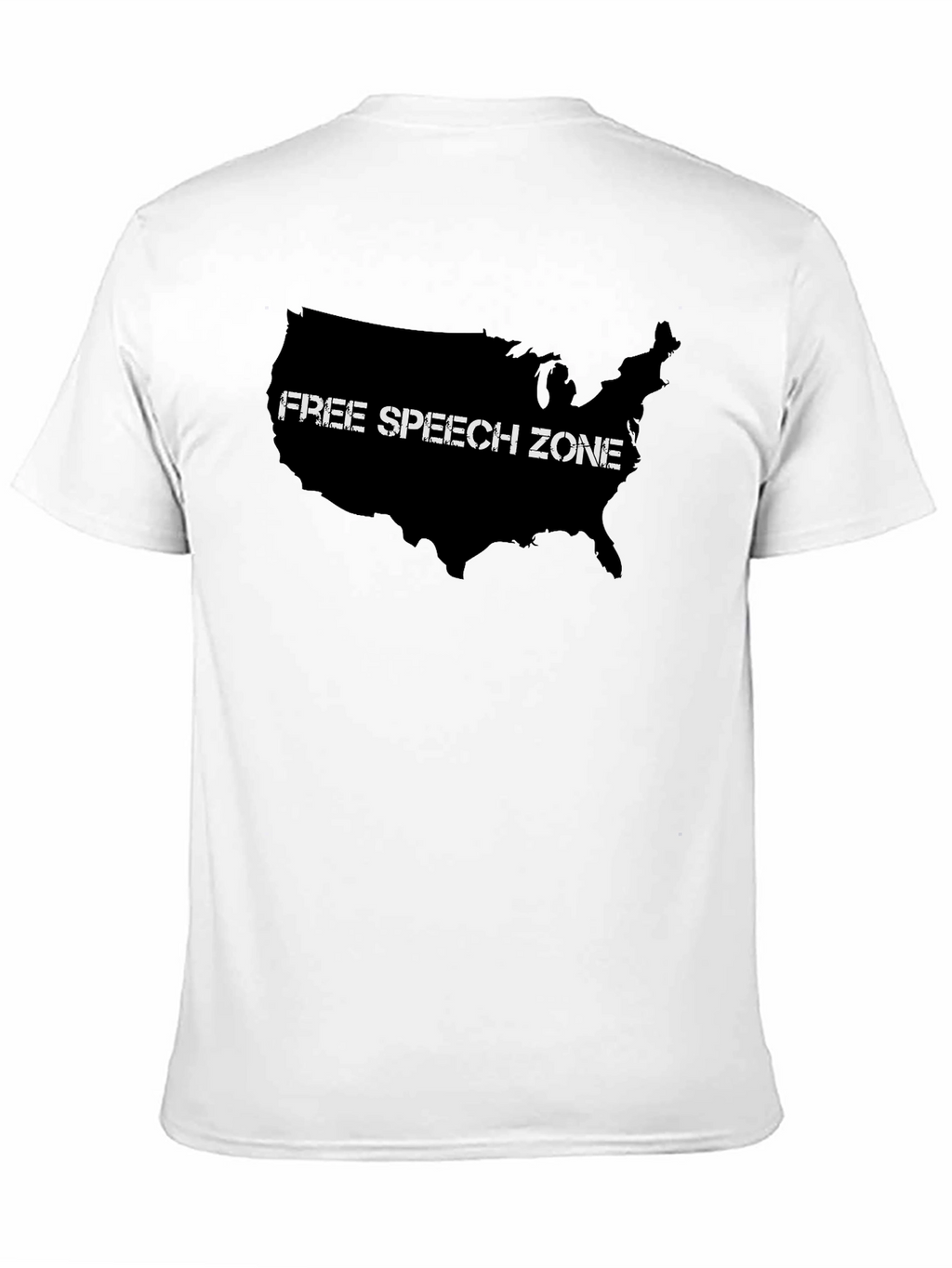 Free Speech Zone USA Map T-Shirt