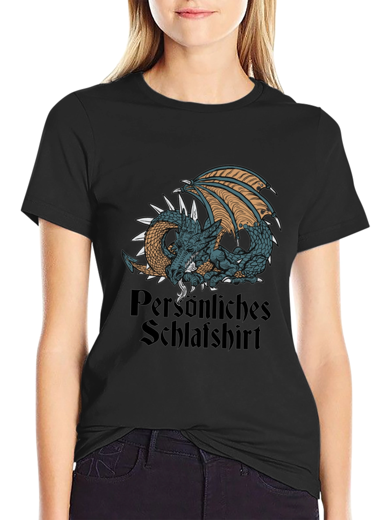 Dragon Schlafshirt Black T-Shirt