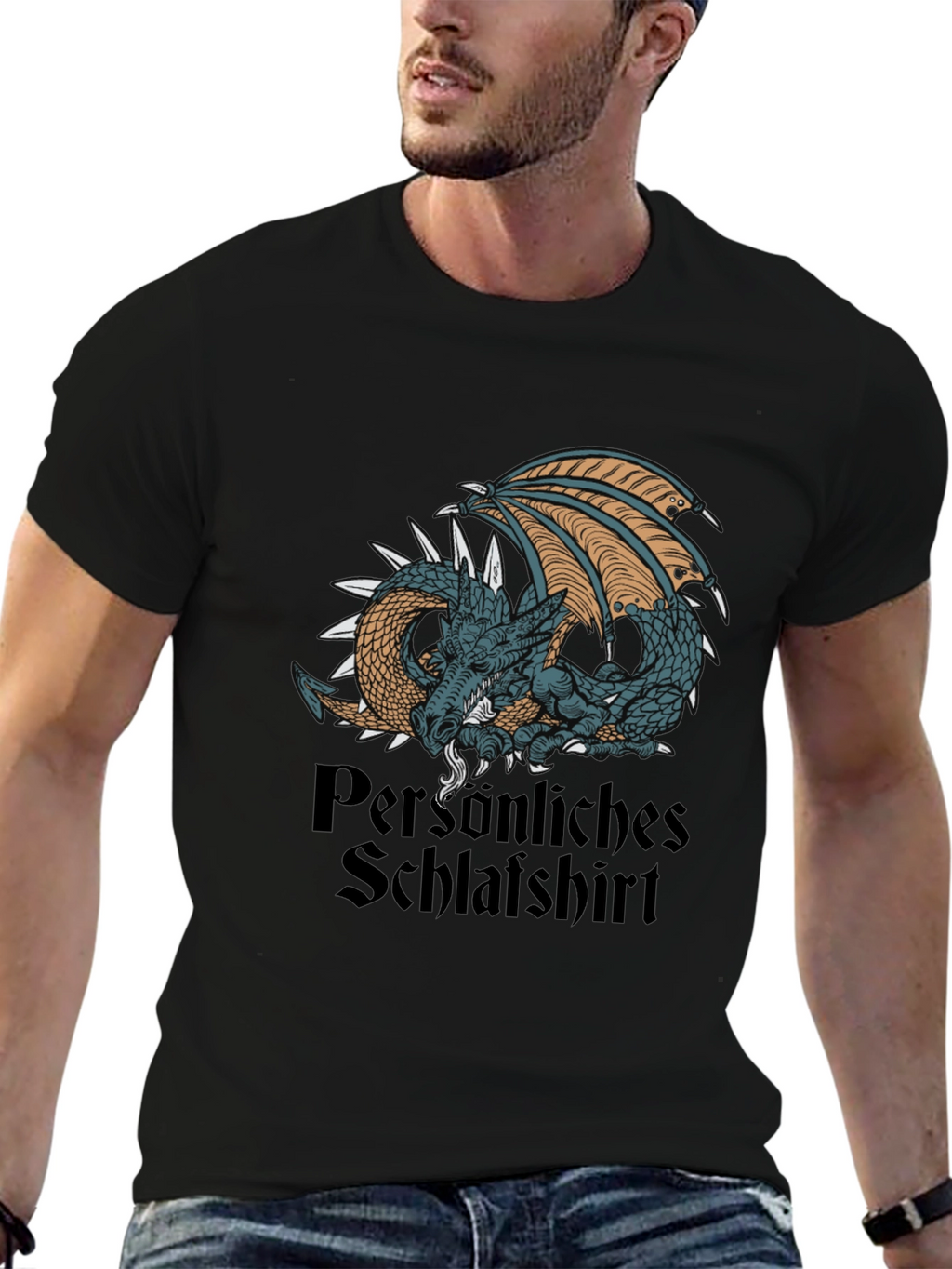 Dragon Schlafshirt Black T-Shirt