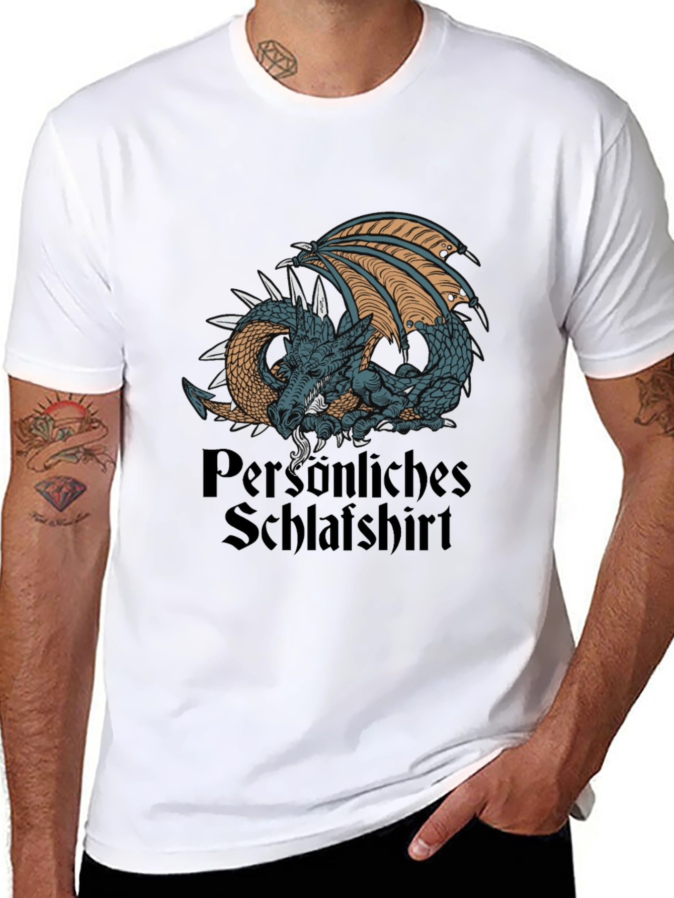 Dragon Schlafshirt Black T-Shirt