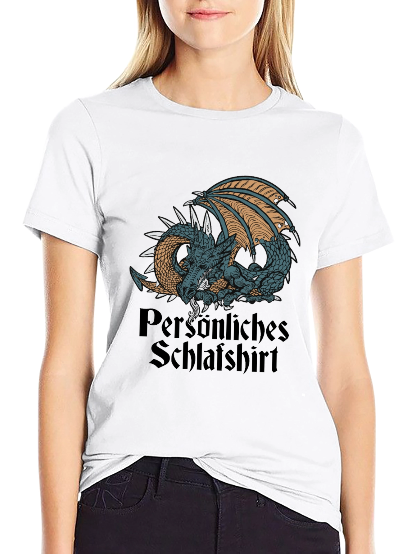 Dragon Schlafshirt Black T-Shirt