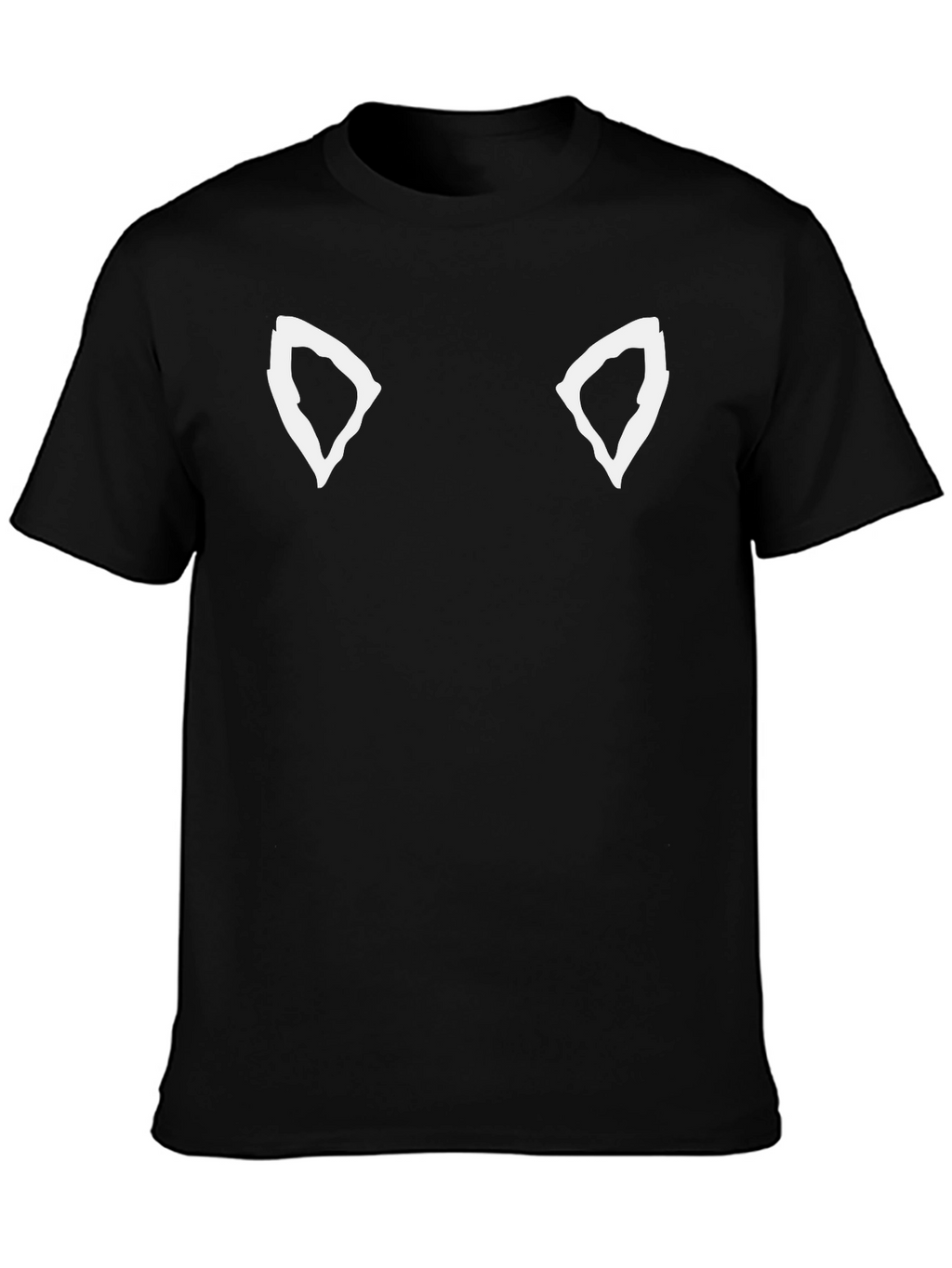 Cool Cat Ear Tee - Black Graphic T-Shirt