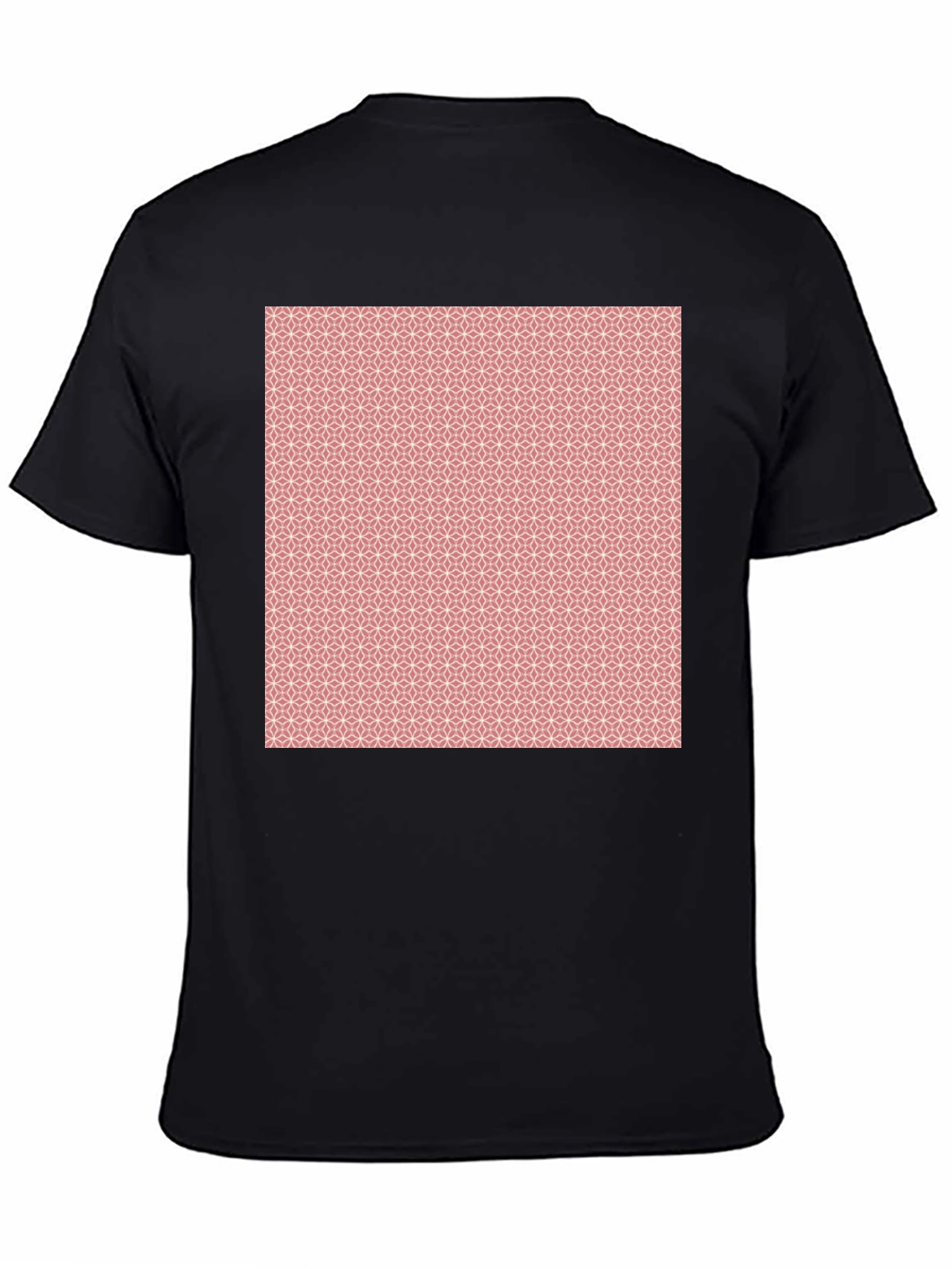 Geometric Print Black T-Shirt