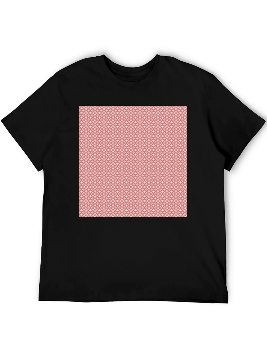 Geometric Print Black T-Shirt