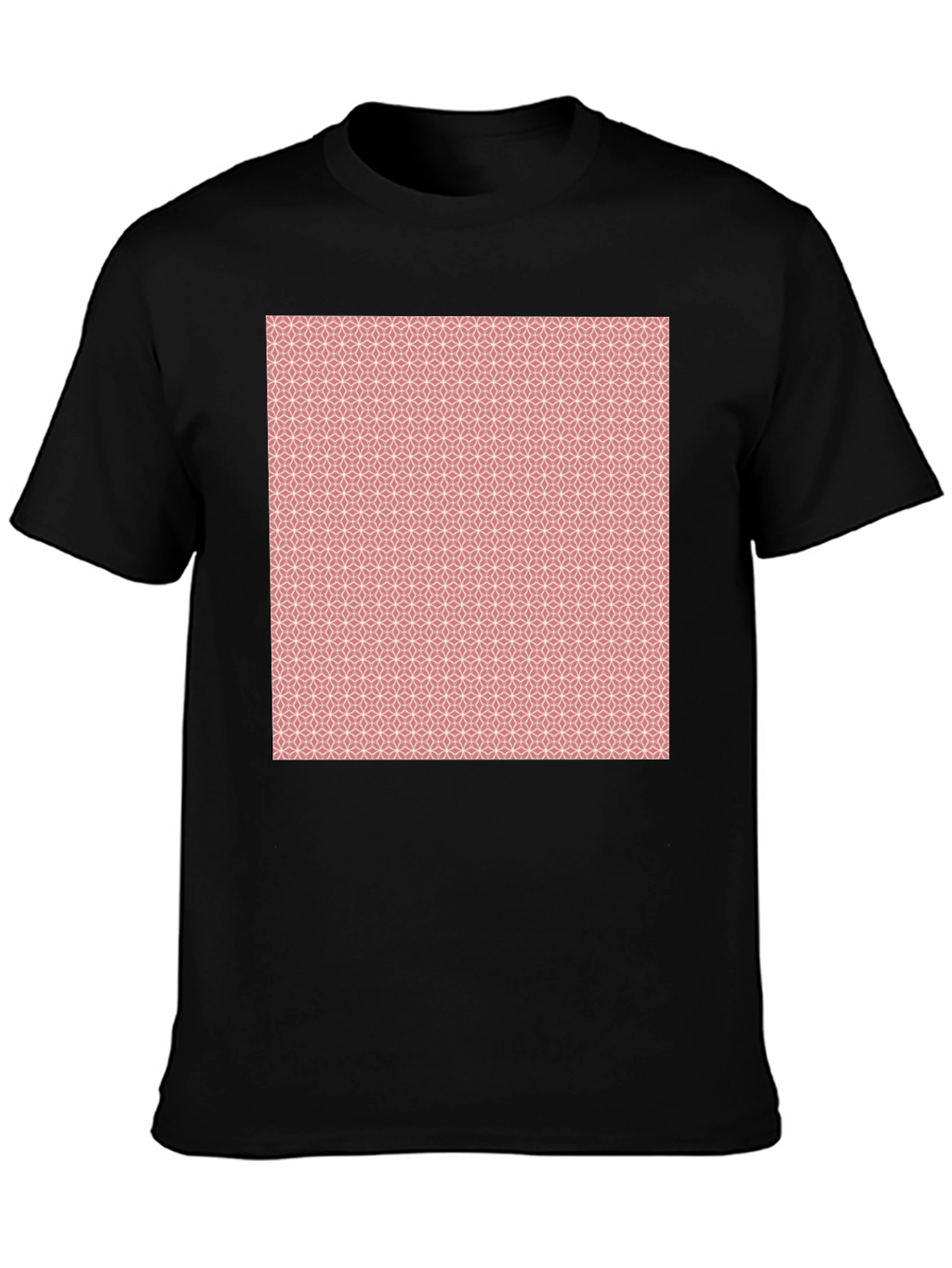 Geometric Print Black T-Shirt