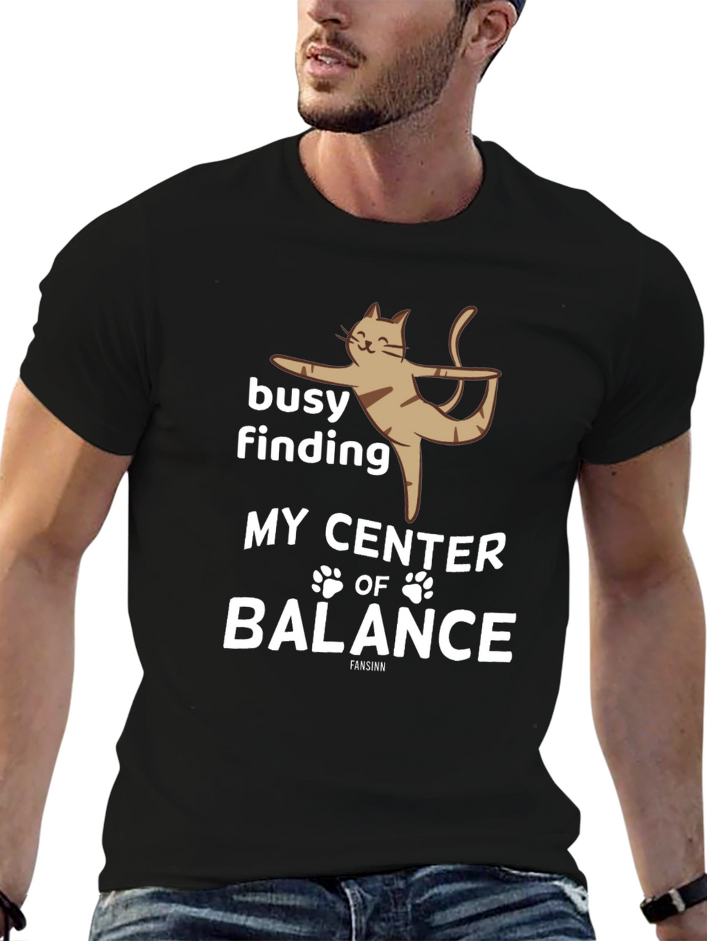Yoga Cat T-Shirt - Find Your Center