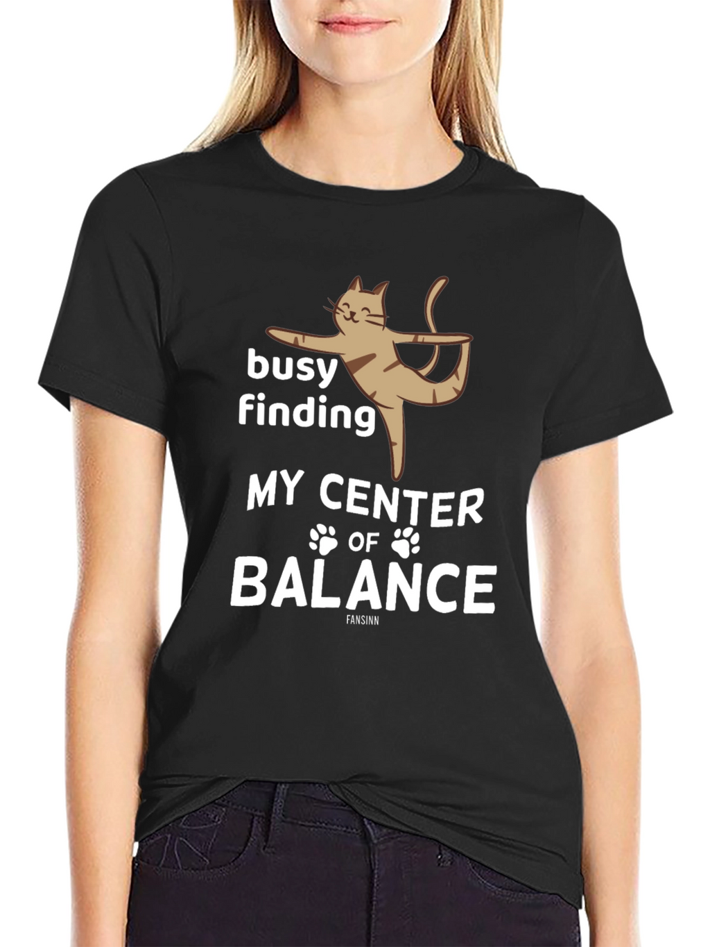 Yoga Cat T-Shirt - Find Your Center