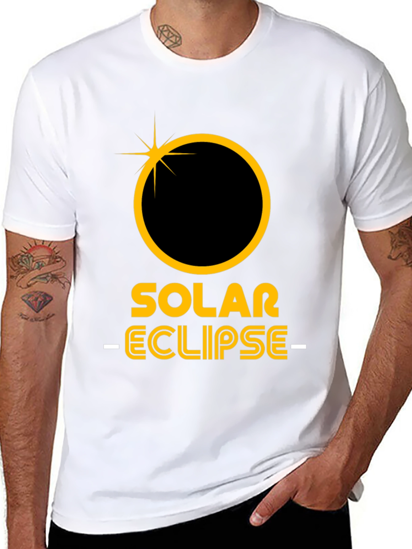 Solar Eclipse Graphic Tee - Astronomy Enthusiast Shirt