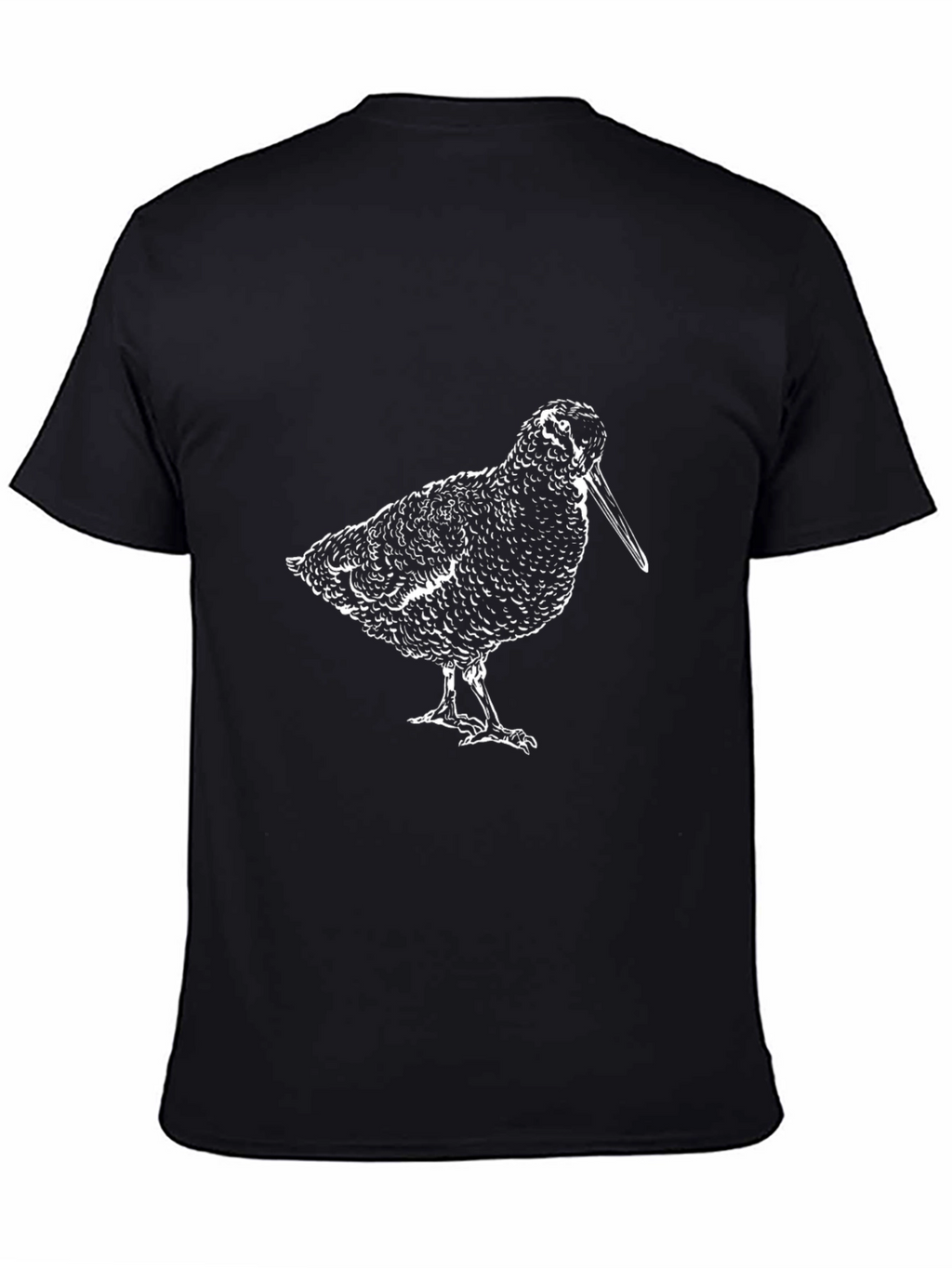 Woodcock Bird T-Shirt - Black