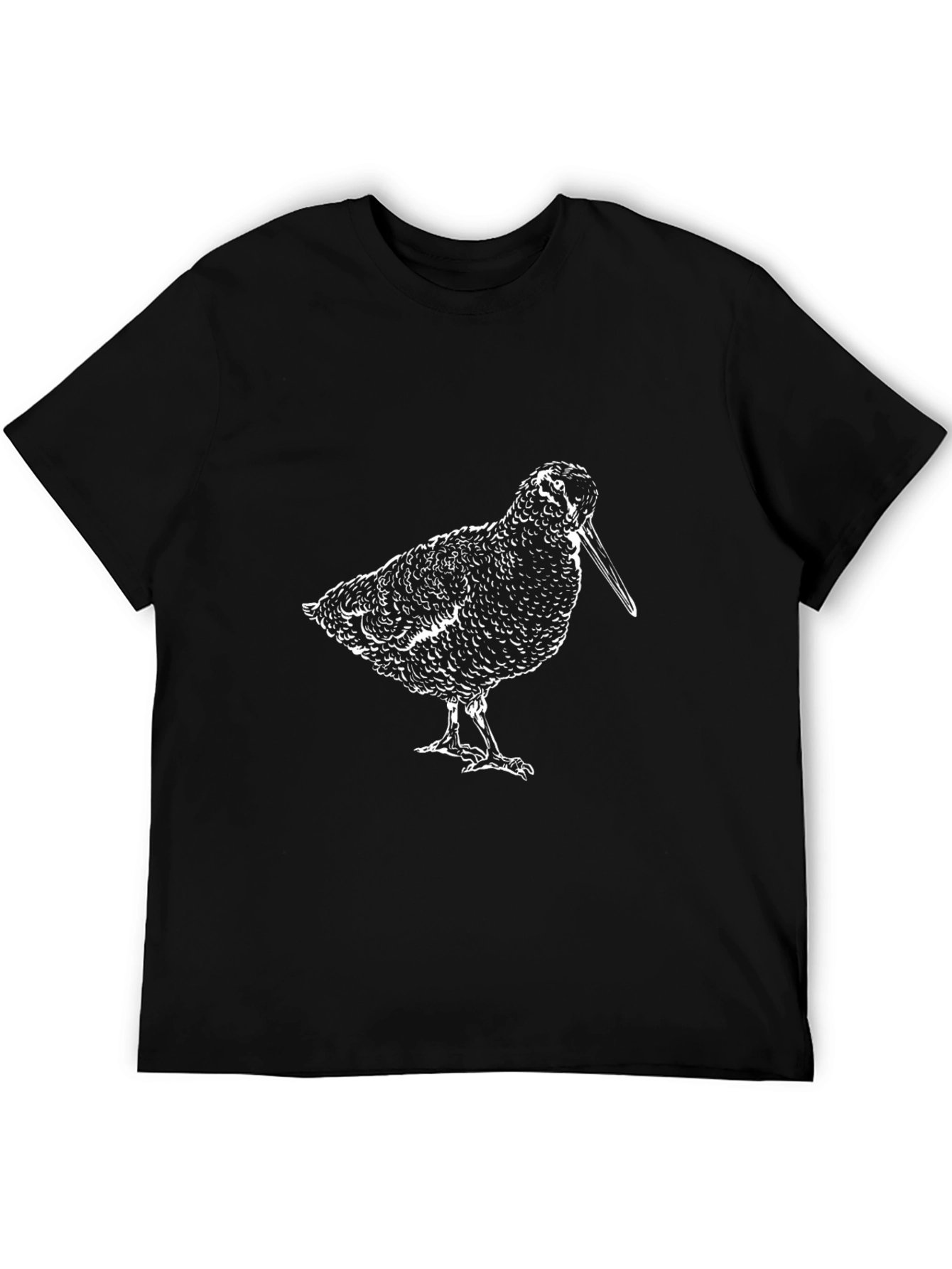 Woodcock Bird T-Shirt - Black