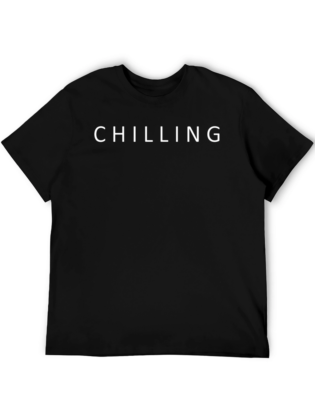 Chilling Black Tee - Casual Comfort