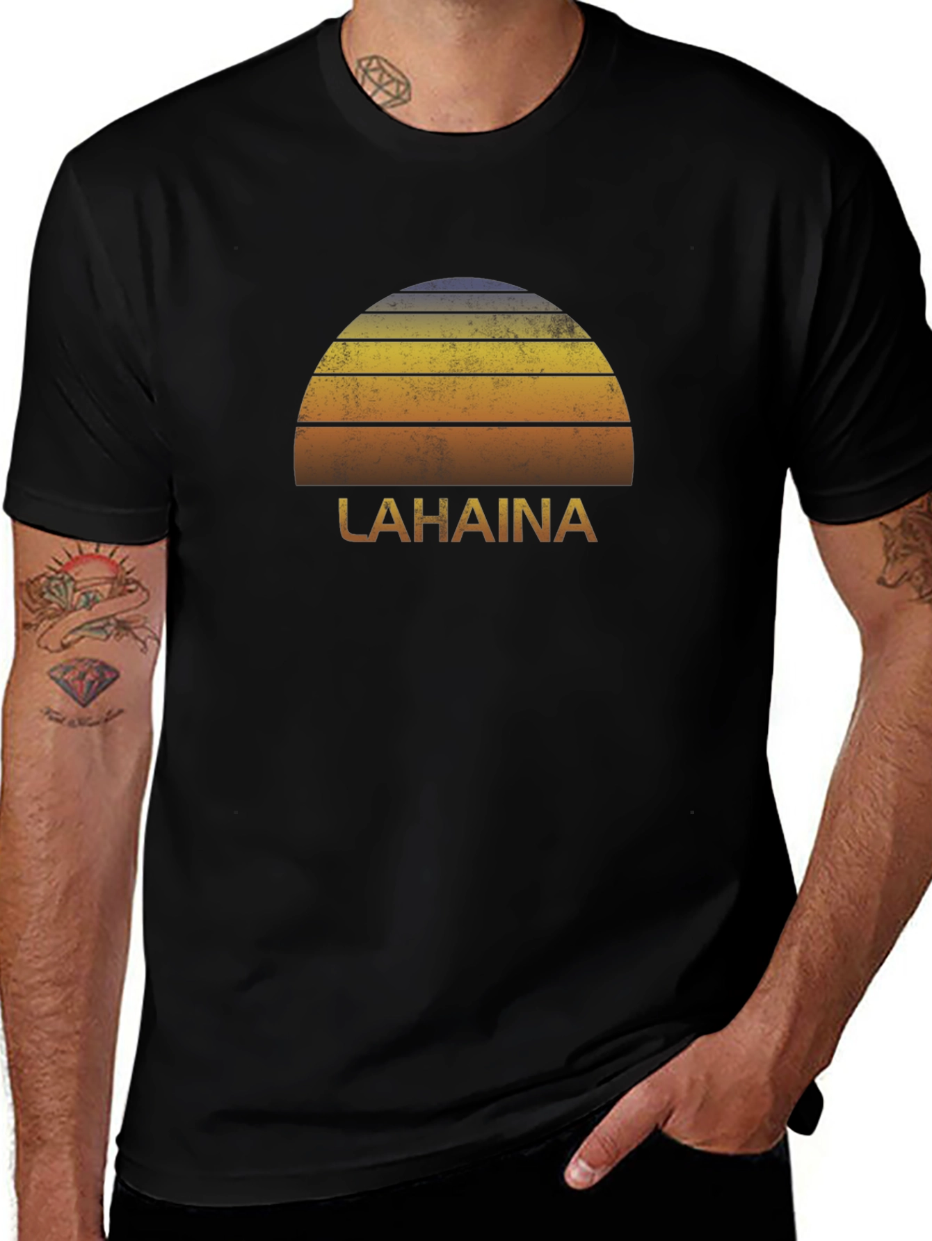 Lahaina Retro Sunset T-Shirt