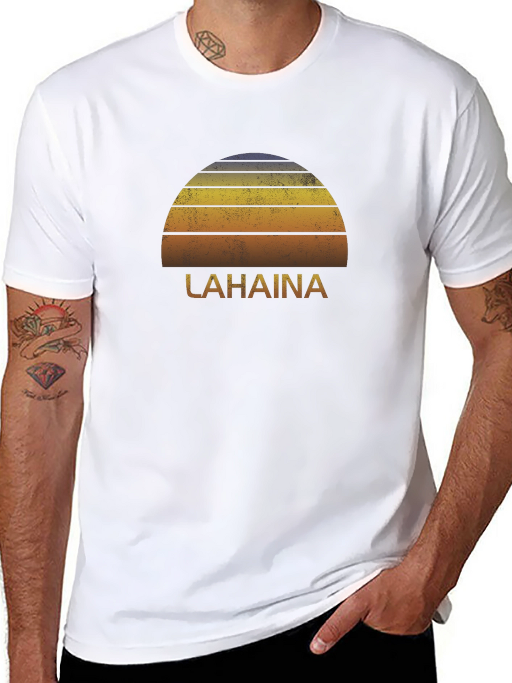 Lahaina Retro Sunset T-Shirt