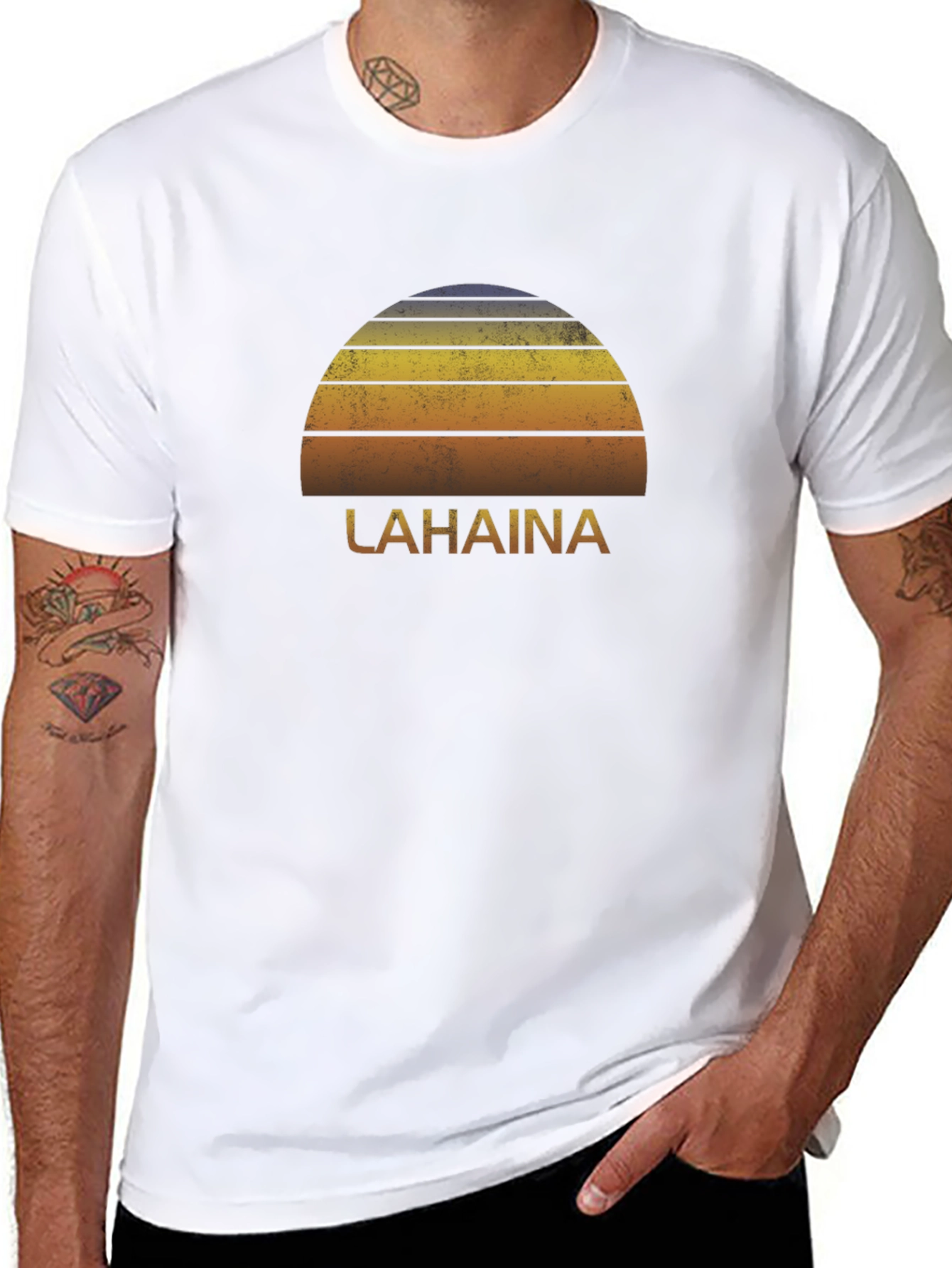 Lahaina Retro Sunset T-Shirt