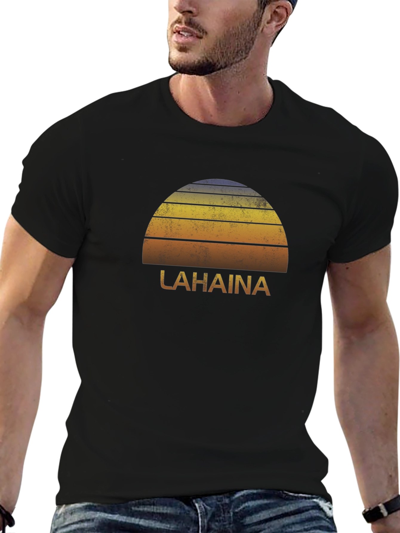 Lahaina Retro Sunset T-Shirt