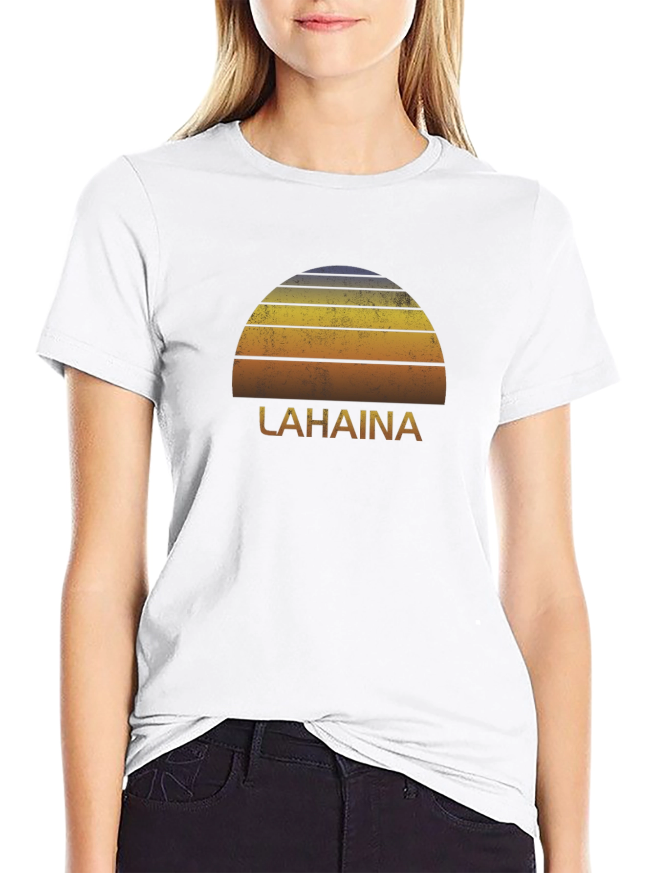 Lahaina Retro Sunset T-Shirt