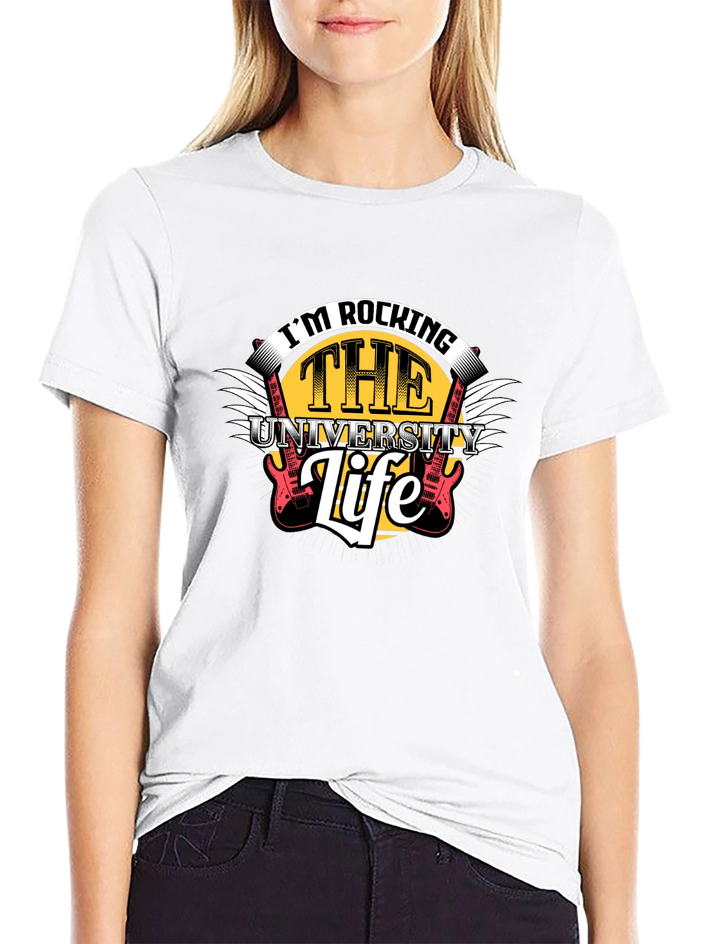 Rocking the University Life Graphic Tee