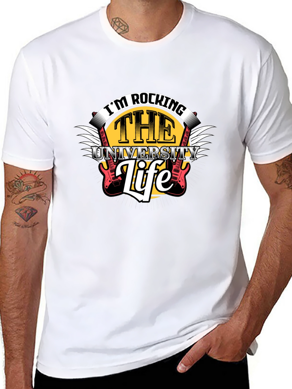 Rocking the University Life Graphic Tee