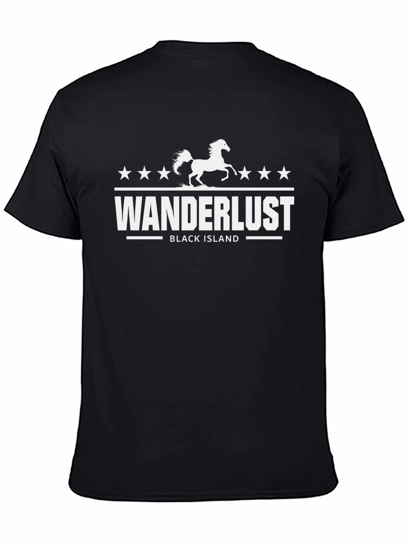 Wanderlust Black Island Graphic Tee