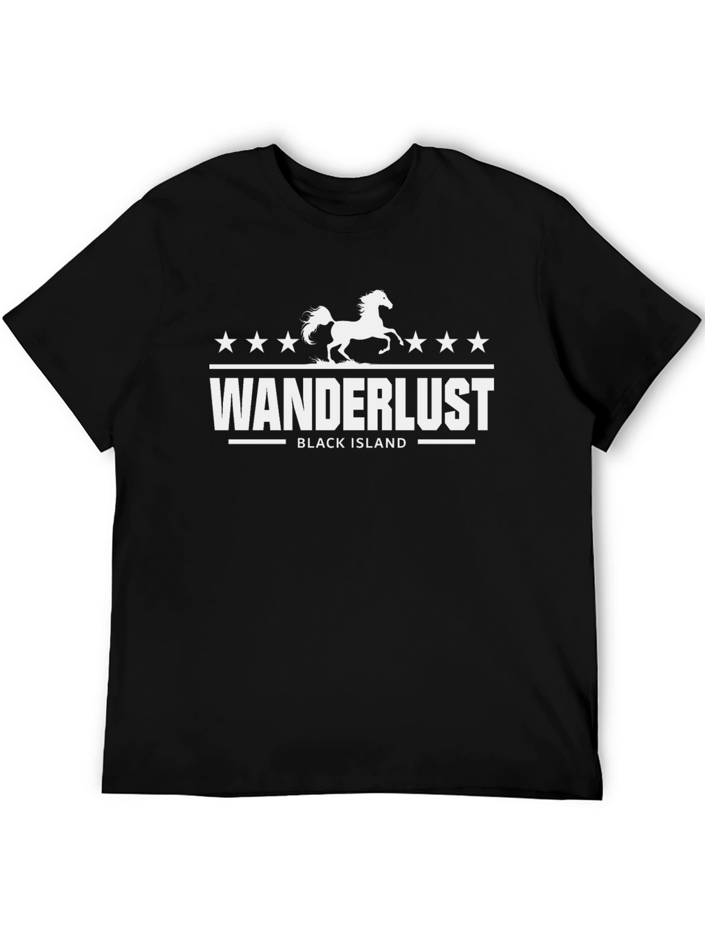 Wanderlust Black Island Graphic Tee