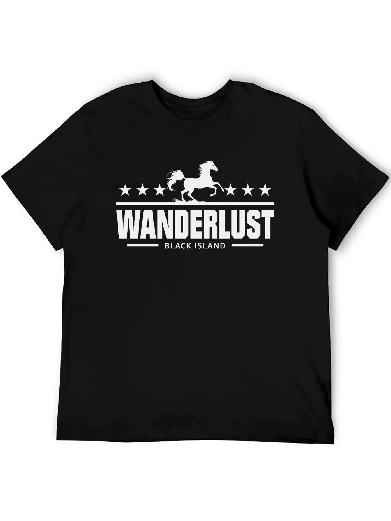 Wanderlust Black Island Graphic Tee