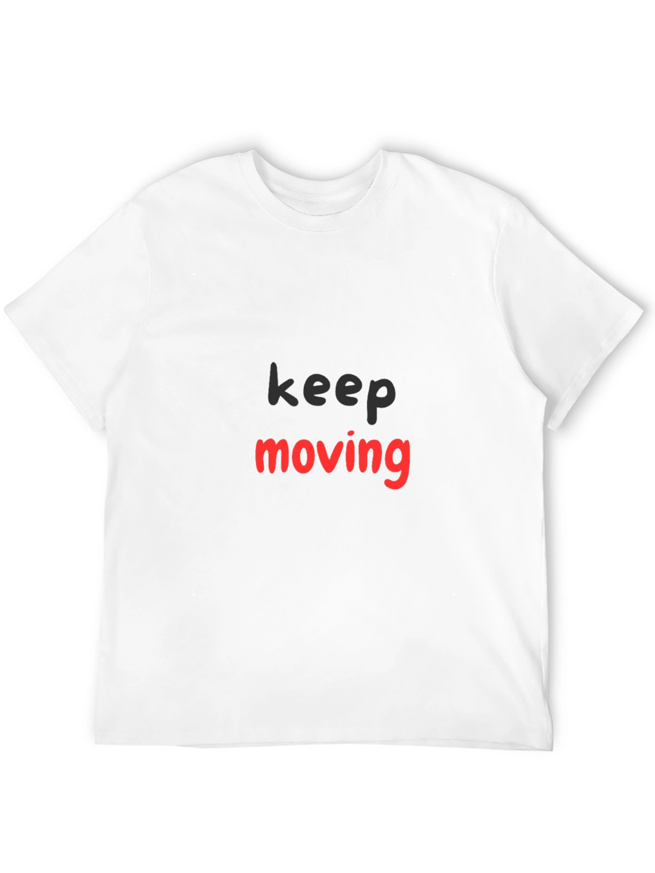 Keep Moving Black Graphic Tee