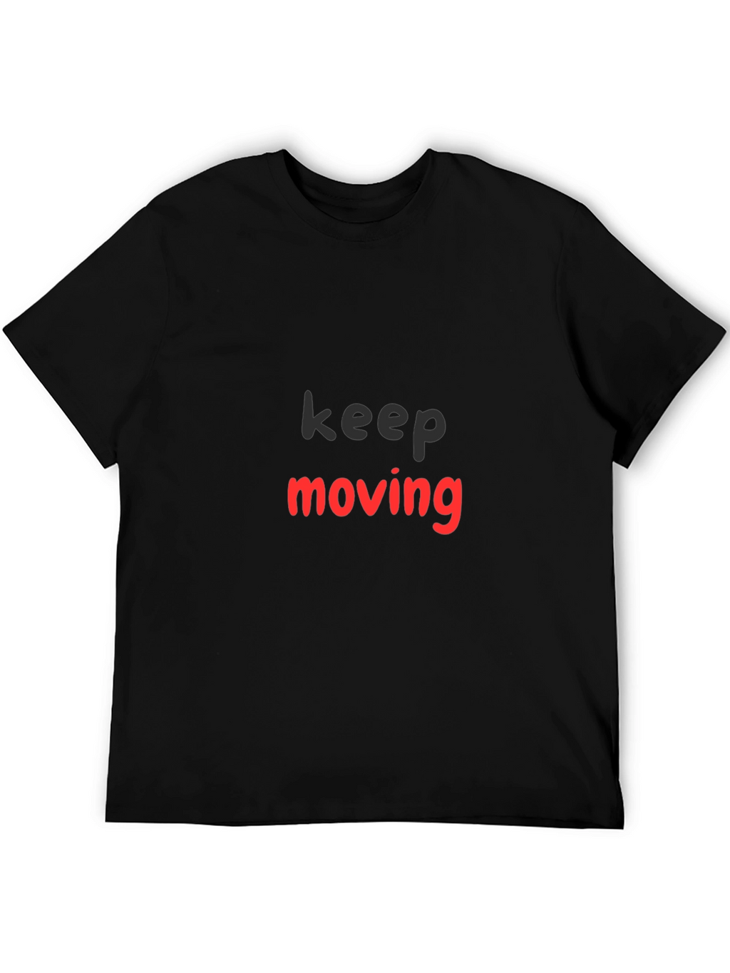 Keep Moving Black Graphic Tee