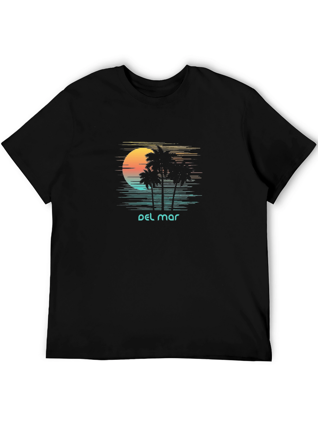 Del Mar Palm Tree Sunset T-Shirt