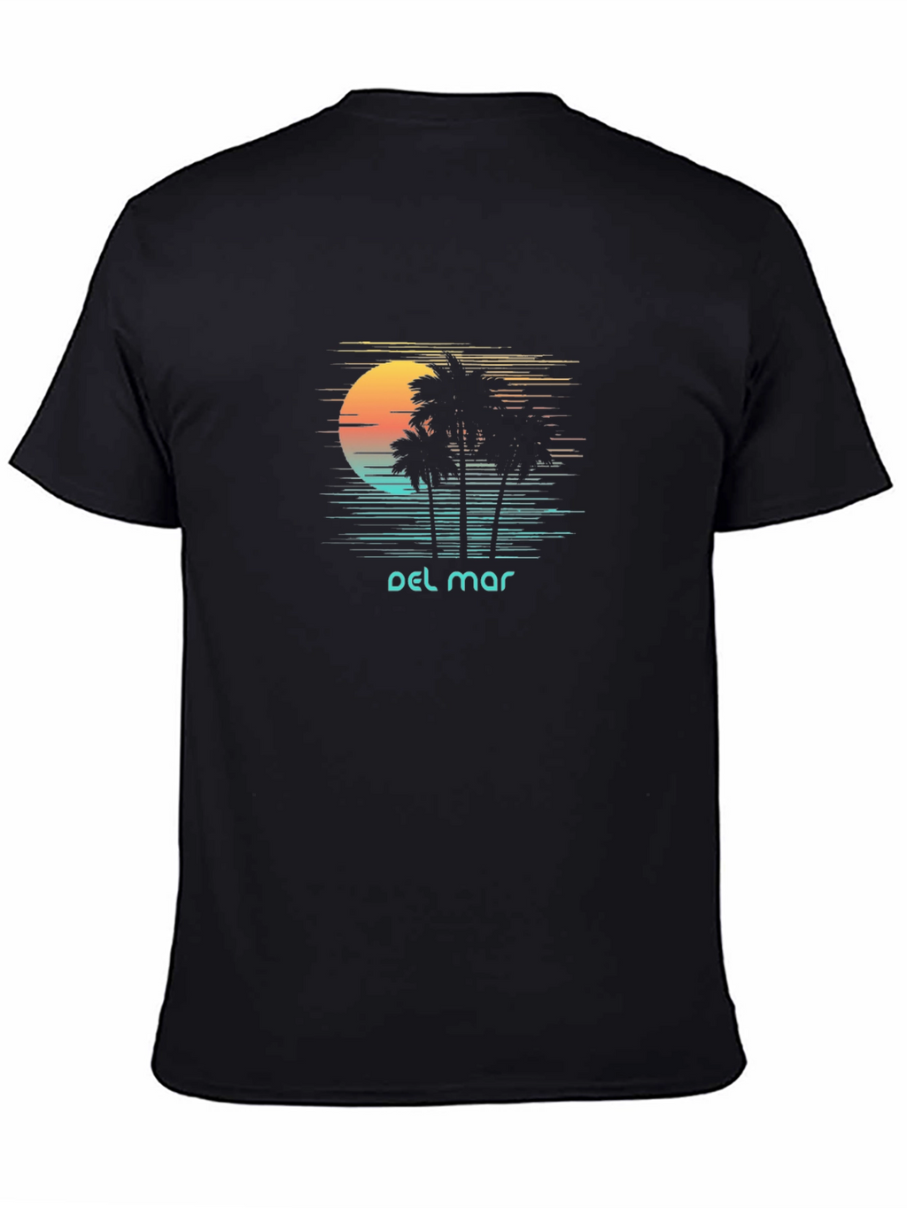 Del Mar Palm Tree Sunset T-Shirt