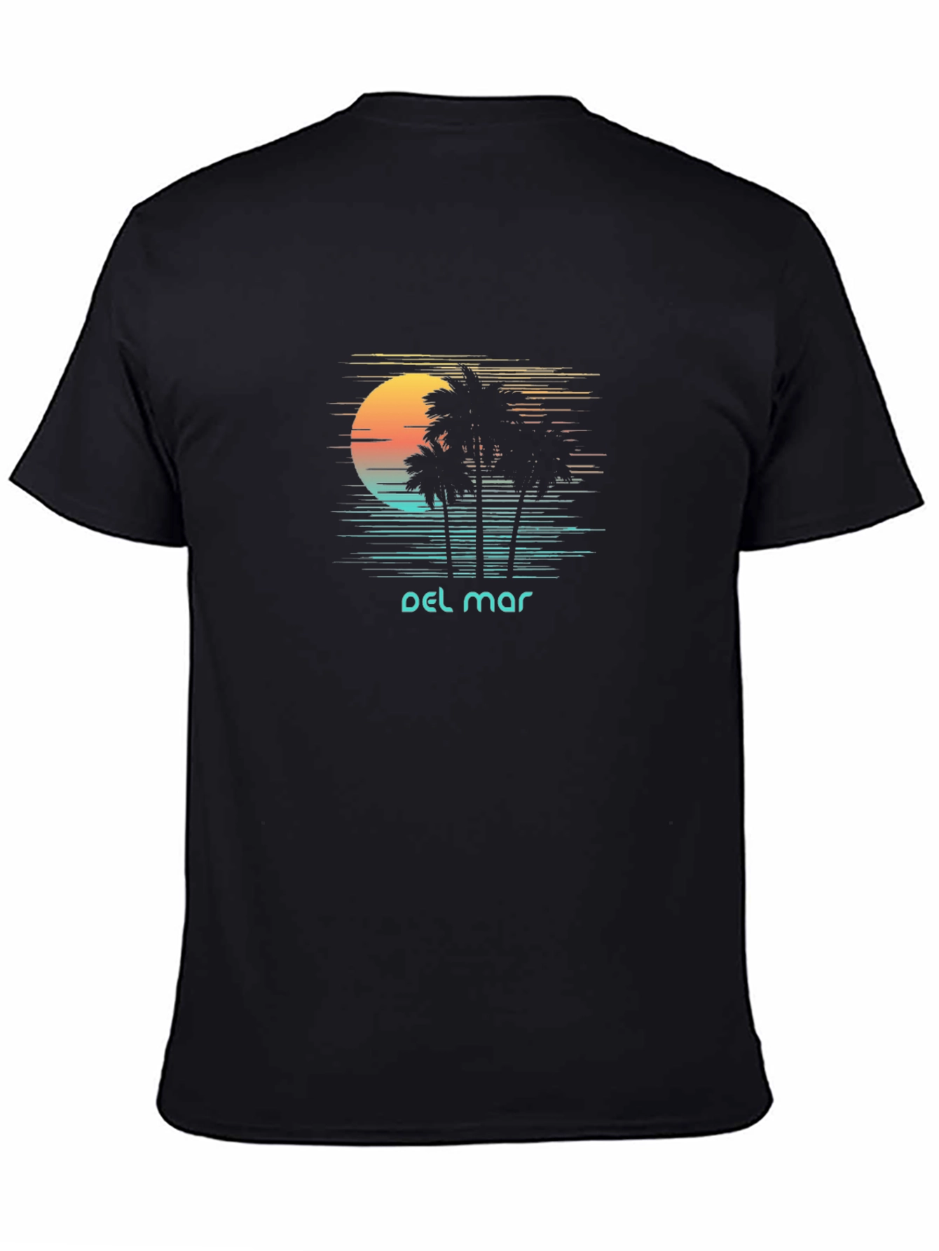 Del Mar Palm Tree Sunset T-Shirt
