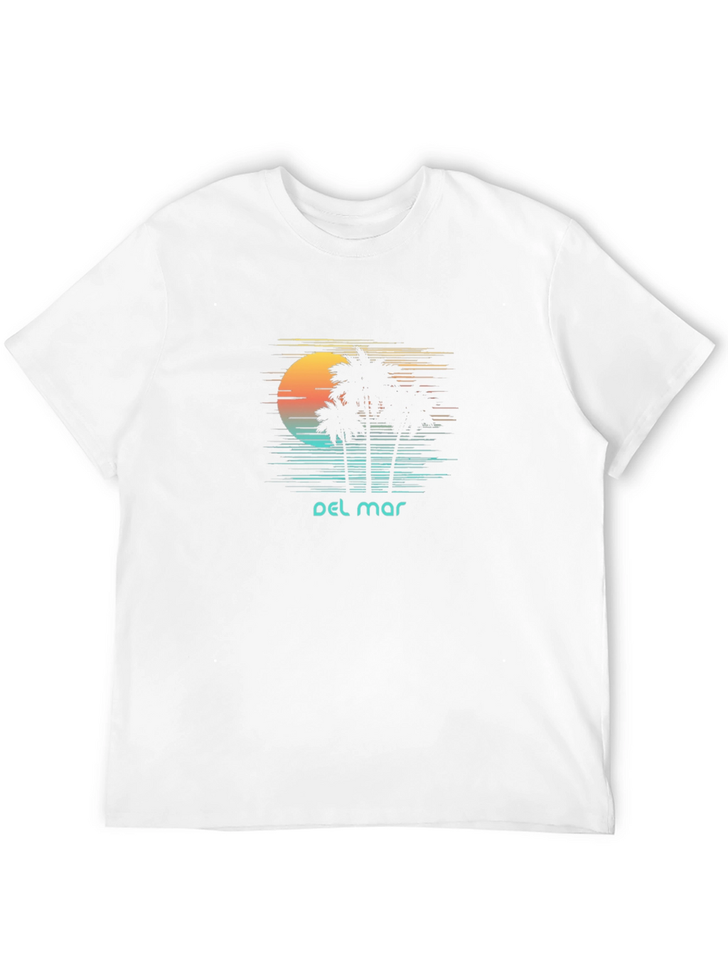Del Mar Palm Tree Sunset T-Shirt