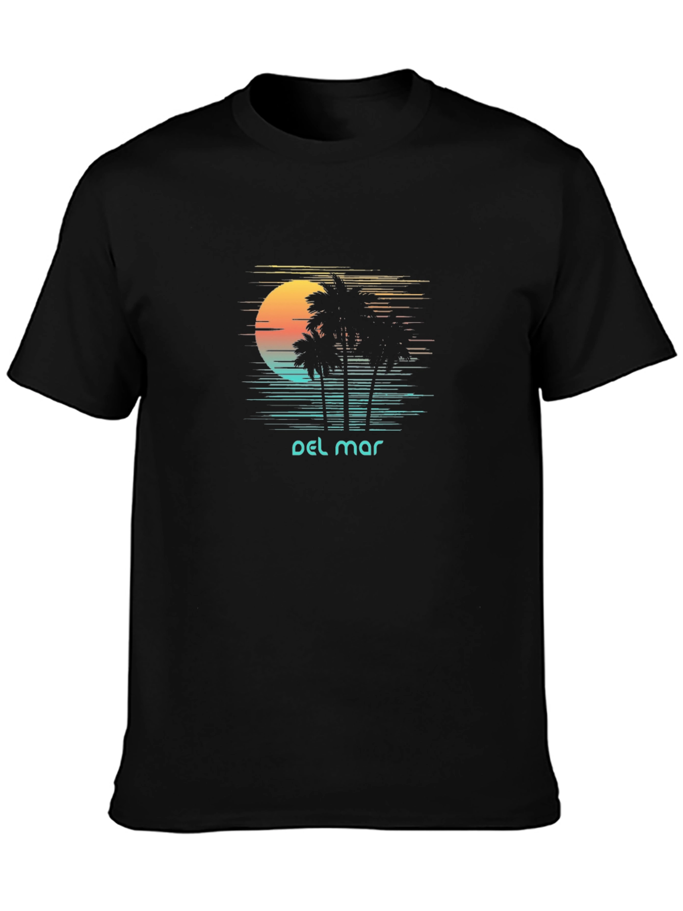 Del Mar Palm Tree Sunset T-Shirt