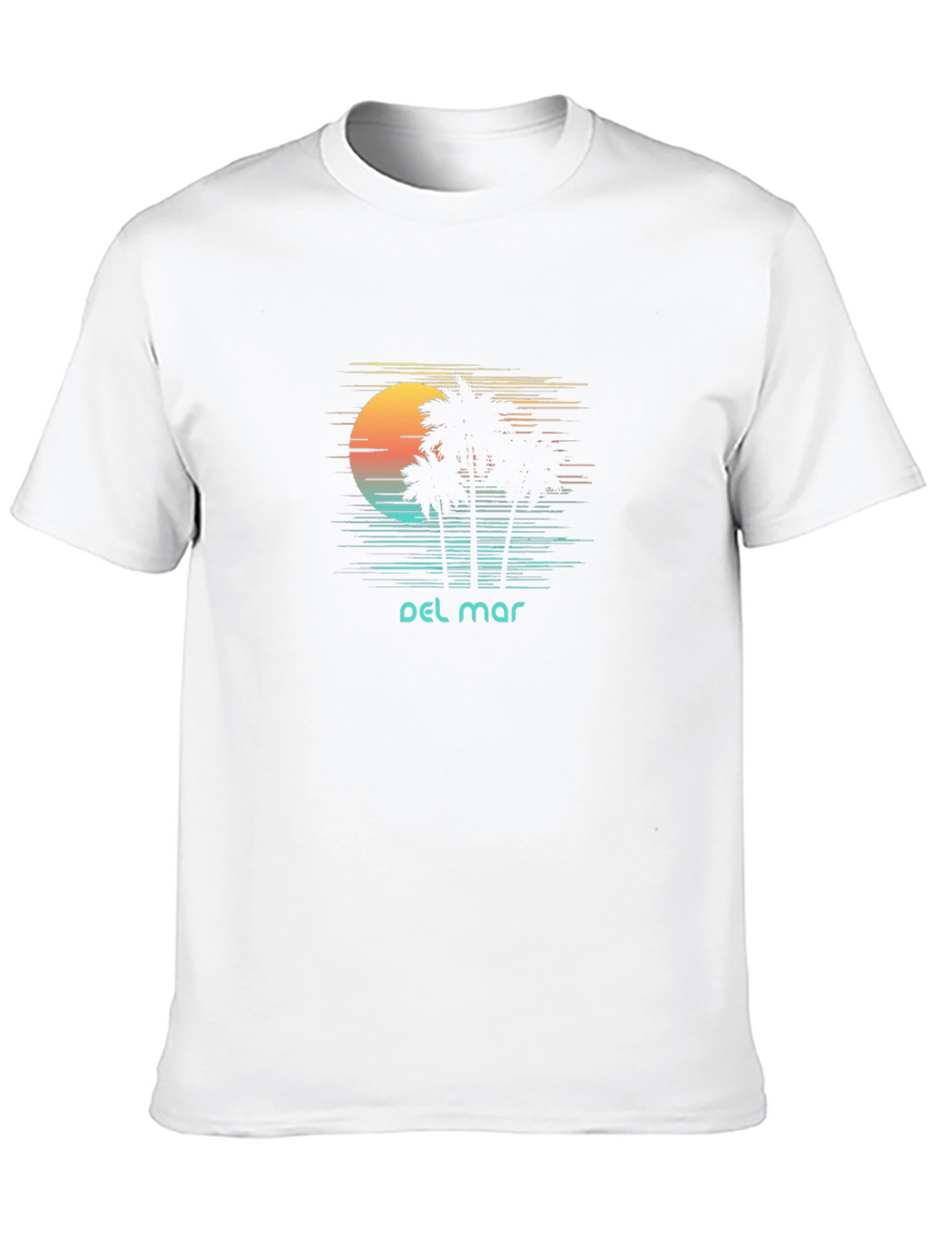 Del Mar Palm Tree Sunset T-Shirt