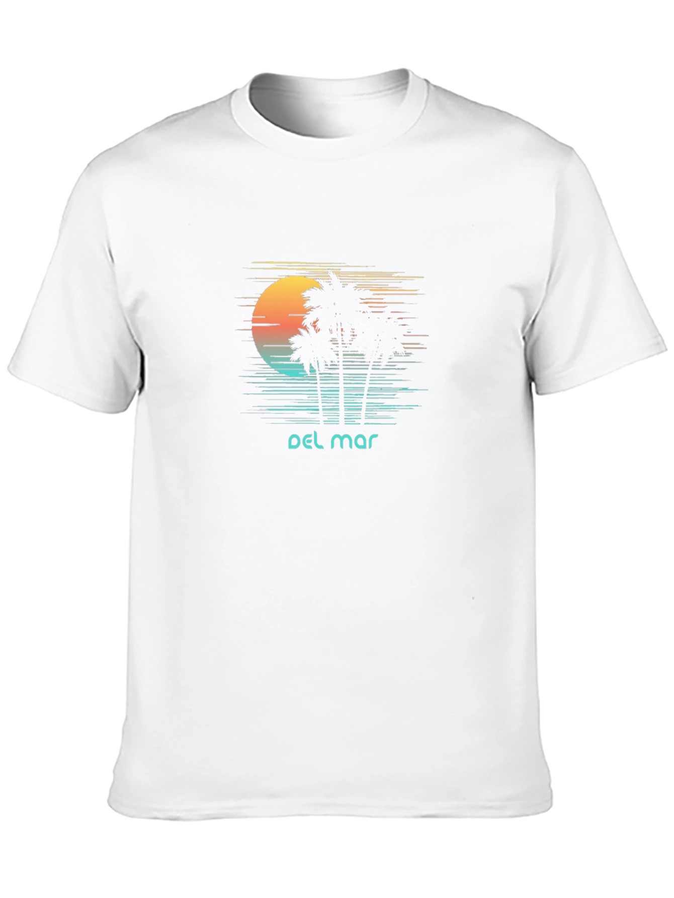 Del Mar Palm Tree Sunset T-Shirt