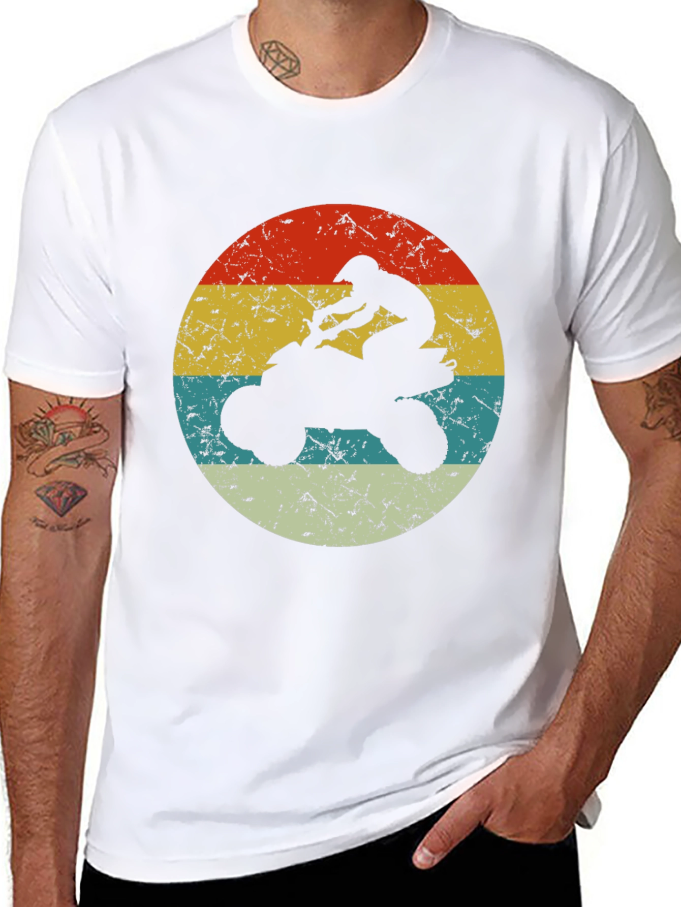 Retro ATV Rider Graphic Tee
