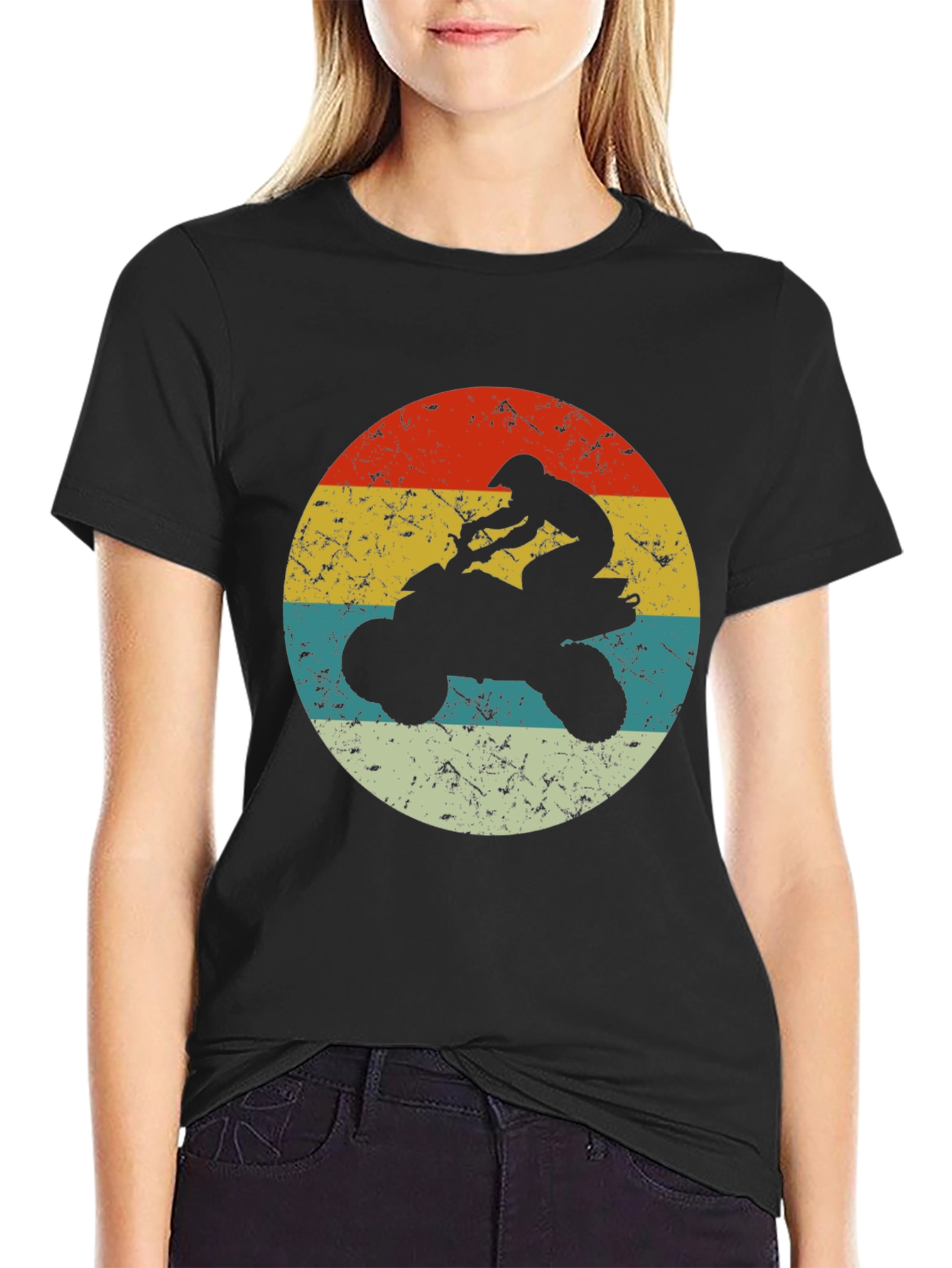 Retro ATV Rider Graphic Tee