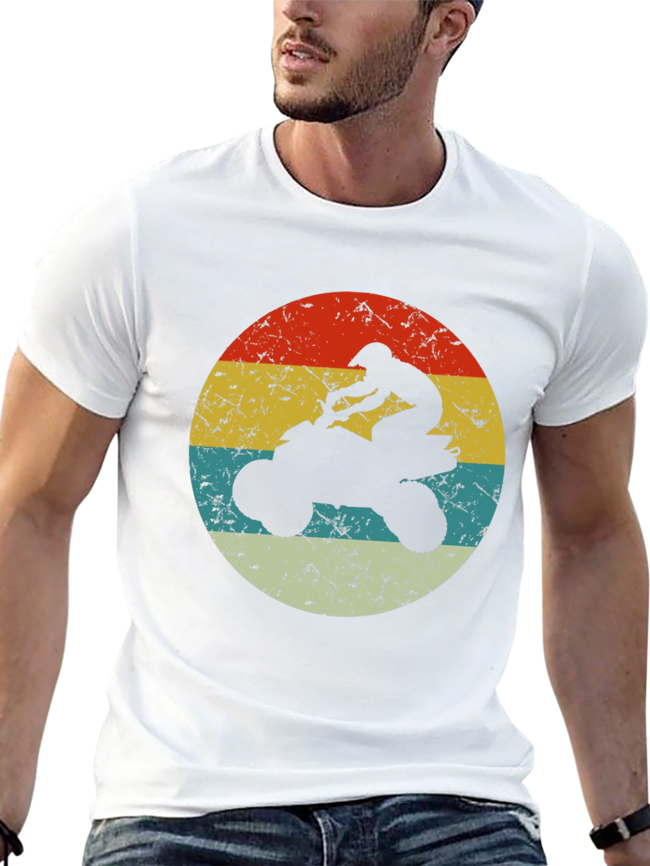 Retro ATV Rider Graphic Tee