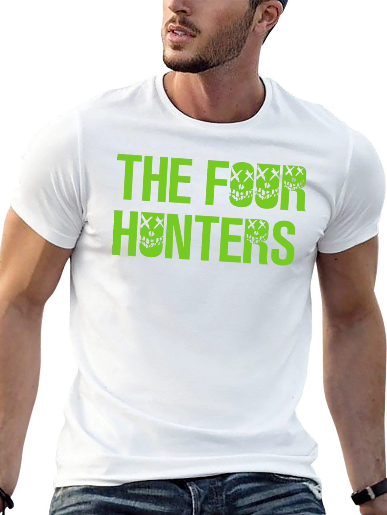 The Four Hunters Black Graphic Tee